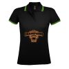SOL'S Ladies Pasadena Tipped Cotton Piqué Polo Shirt Thumbnail