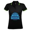 SOL'S Ladies Pasadena Tipped Cotton Piqué Polo Shirt Thumbnail