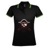 SOL'S Ladies Pasadena Tipped Cotton Piqué Polo Shirt Thumbnail