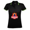 SOL'S Ladies Pasadena Tipped Cotton Piqué Polo Shirt Thumbnail