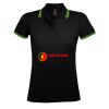 SOL'S Ladies Pasadena Tipped Cotton Piqué Polo Shirt Thumbnail