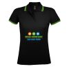 SOL'S Ladies Pasadena Tipped Cotton Piqué Polo Shirt Thumbnail