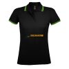 SOL'S Ladies Pasadena Tipped Cotton Piqué Polo Shirt Thumbnail