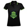 SOL'S Ladies Pasadena Tipped Cotton Piqué Polo Shirt Thumbnail