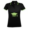 SOL'S Ladies Pasadena Tipped Cotton Piqué Polo Shirt Thumbnail