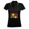 SOL'S Ladies Pasadena Tipped Cotton Piqué Polo Shirt Thumbnail
