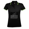 SOL'S Ladies Pasadena Tipped Cotton Piqué Polo Shirt Thumbnail