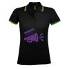 SOL'S Ladies Pasadena Tipped Cotton Piqué Polo Shirt Thumbnail