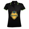 SOL'S Ladies Pasadena Tipped Cotton Piqué Polo Shirt Thumbnail