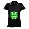 SOL'S Ladies Pasadena Tipped Cotton Piqué Polo Shirt Thumbnail