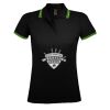 SOL'S Ladies Pasadena Tipped Cotton Piqué Polo Shirt Thumbnail