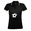 SOL'S Ladies Pasadena Tipped Cotton Piqué Polo Shirt Thumbnail