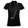SOL'S Ladies Pasadena Tipped Cotton Piqué Polo Shirt Thumbnail