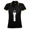SOL'S Ladies Pasadena Tipped Cotton Piqué Polo Shirt Thumbnail